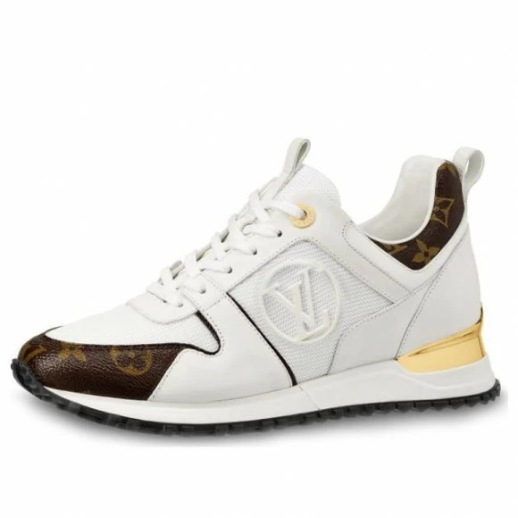 LOUIS VUITTON LV Run Away White/Brown Marathon Running Shoes/Sneakers 1A4XNH 3 LOUIS VUITTON LV Run Away White/Brown Marathon Running Shoes/Sneakers 1A4XNH
