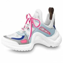 LOUIS VUITTON (WMNS) LV Archlight Sports Shoes Pink/White/Blue Blue/Pink Athletic Shoes 1A65K6