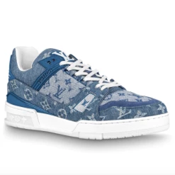 Louis Vuitton Trainer Sneaker Denim Monogram
