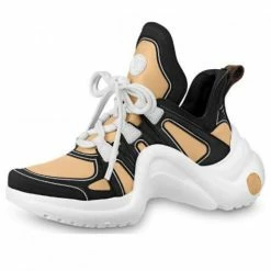 LOUIS VUITTON (WMNS) LV Archlight Black/White/Khaki Athletic Shoes 1A7TVV