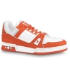 Louis Vuitton LV Trainer Orange 1 Louis Vuitton LV Trainer Orange -KENZO Sales 1A811N