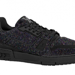 Louis Vuitton LV Trainer Black Crystals