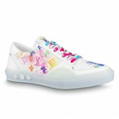 Louis Vuitton Ollie White Rainbow Monogram