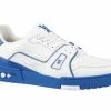 Louis Vuitton Trainer White Blue Signature -KENZO Sales 1A8SJV