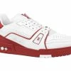 Louis Vuitton Trainer White Red Signature -KENZO Sales 1A8SKD