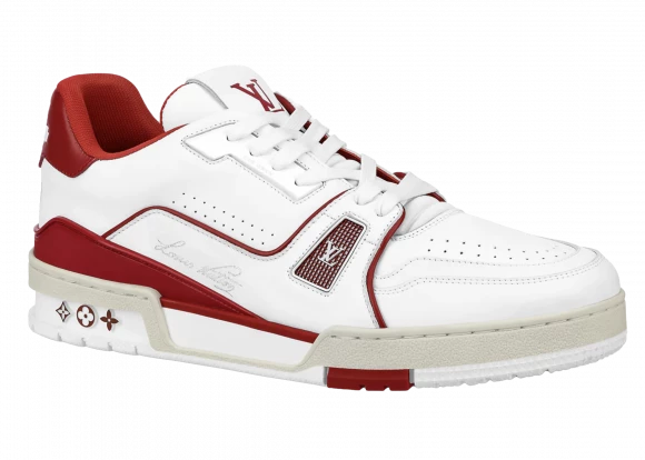 Louis Vuitton Bordeaux LV Trainer White/Red 3 Louis Vuitton Bordeaux LV Trainer White/Red