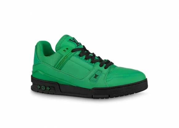 Louis Vuitton LV Trainer Green Black 3 Louis Vuitton LV Trainer Green Black