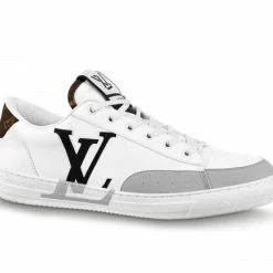 Louis Vuitton Charlie Trainers White Cacoa Brown Black
