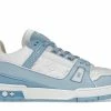 Louis Vuitton Trainer Low White Sky Blue 1 Louis Vuitton Trainer Low White Sky Blue -KENZO Sales 1AA6XO