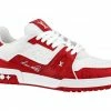 Louis Vuitton Trainer #54 Signature Red White -KENZO Sales 1AANFH