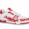 Louis Vuitton LV Trainer Yayoi Kusama Red White 2 Louis Vuitton LV Trainer Yayoi Kusama Red White -KENZO Sales 1AB8IU