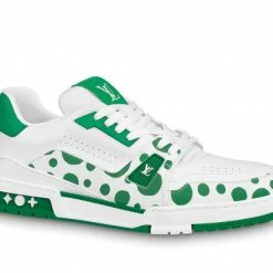 Louis Vuitton LV Trainer Yayoi Kusama Green White