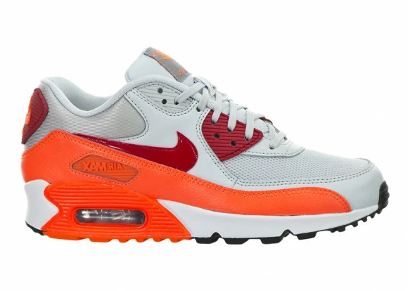 Nike Air Max 90 Essential Pure Platinum Total Crimson (W) 3 Nike Air Max 90 Essential Pure Platinum Total Crimson (W)
