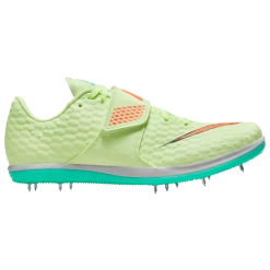 Nike Zoom HJ Elite - Men's High Jump Shoes - Barely Volt / Hyper Orange / Dynamic Turquoise