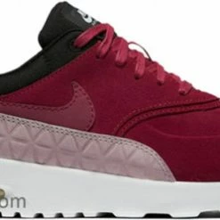 Womens Nike Air Max Thea PRM LTH Noble Red WMNS Marathon Running Shoes/Sneakers 845062-600