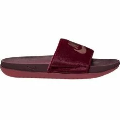 Wmns Nike Offcourt Slide SE Dark Beetroot/ Mtlc Mahogany-Archaeo Pink