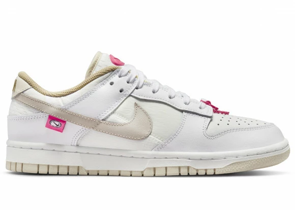 Nike Womens WMNS Dunk Low White String Pink Skate Shoes DX6060-121 3 Nike Womens WMNS Dunk Low White String Pink Skate Shoes DX6060-121