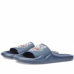 Kenzo Tiger Pool Slide Midnight Blue