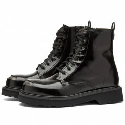 Kenzo Kenzosmile Lace-Up Boots Black