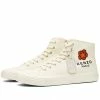 Kenzo School Poppy High Top Sneakers Cream -KENZO Sales FC62SN020F7304
