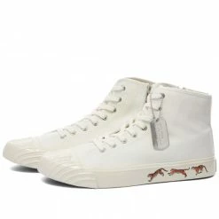 Kenzo School High Top Sneaker Off White