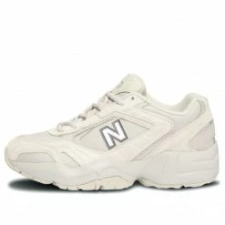 New Balance (WMNS) 452 Series Low Tops Lightweight Retro B Wide Beige Marathon Running Shoes WX452SR-BW